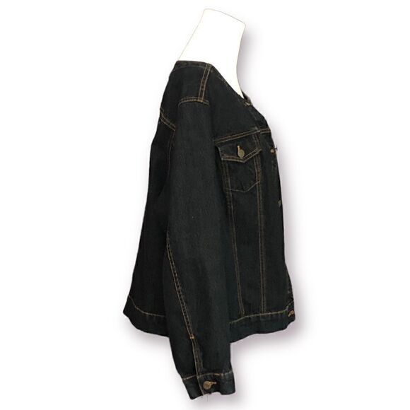 Denim Jacket Be Kind Custom Back Panel - 1XL - Like New Condition Urban flair - Picture 7 of 14